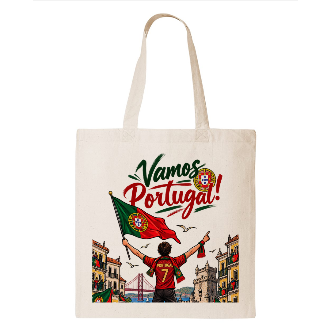 Portugal Heritage Graphic Tote Bag – Country Pride Canvas Tote Main image