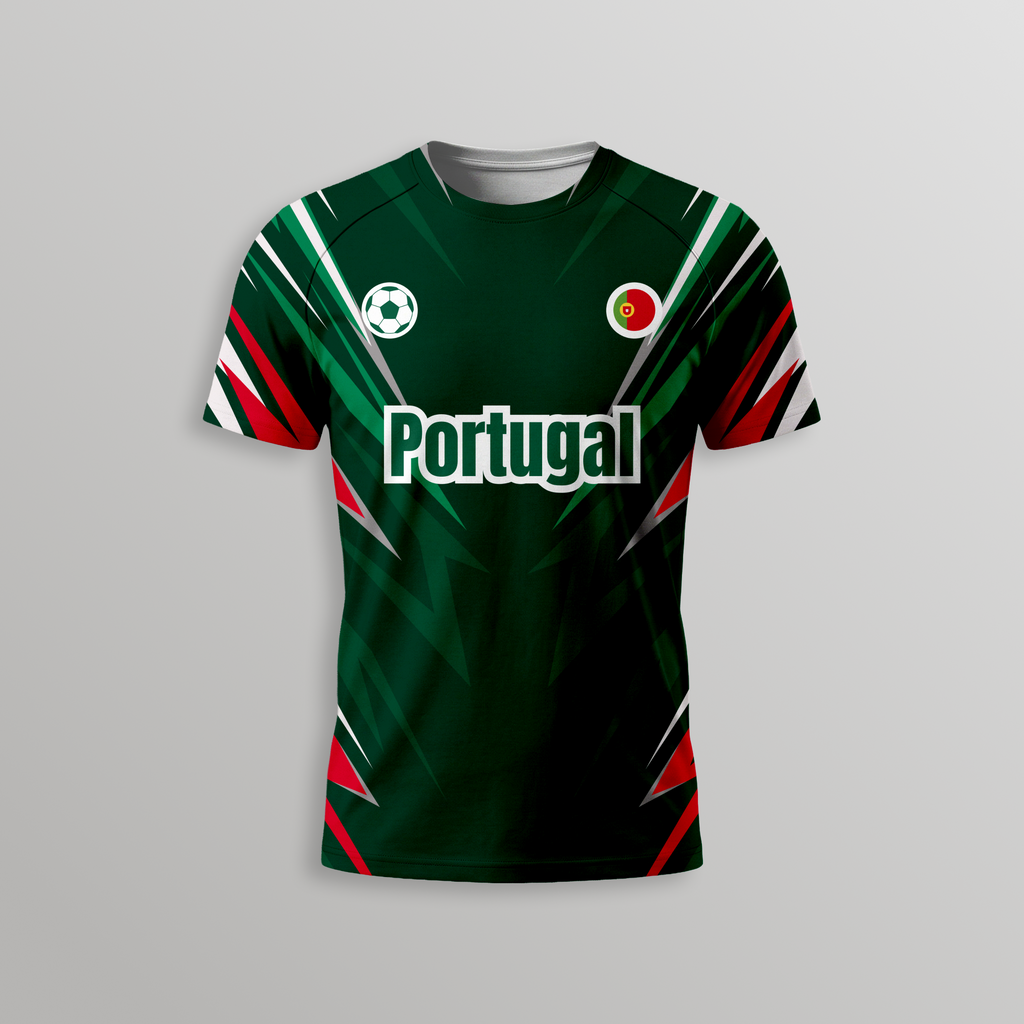 Portugal Football T-Shirt - Dry Fit T Shirt