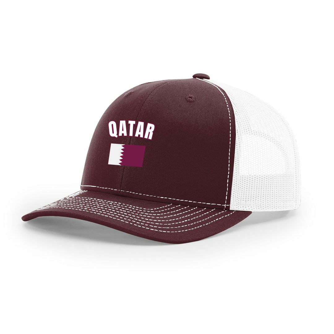 Qatar Country Flag Cap - Football/Basketball Fan Cap Main image