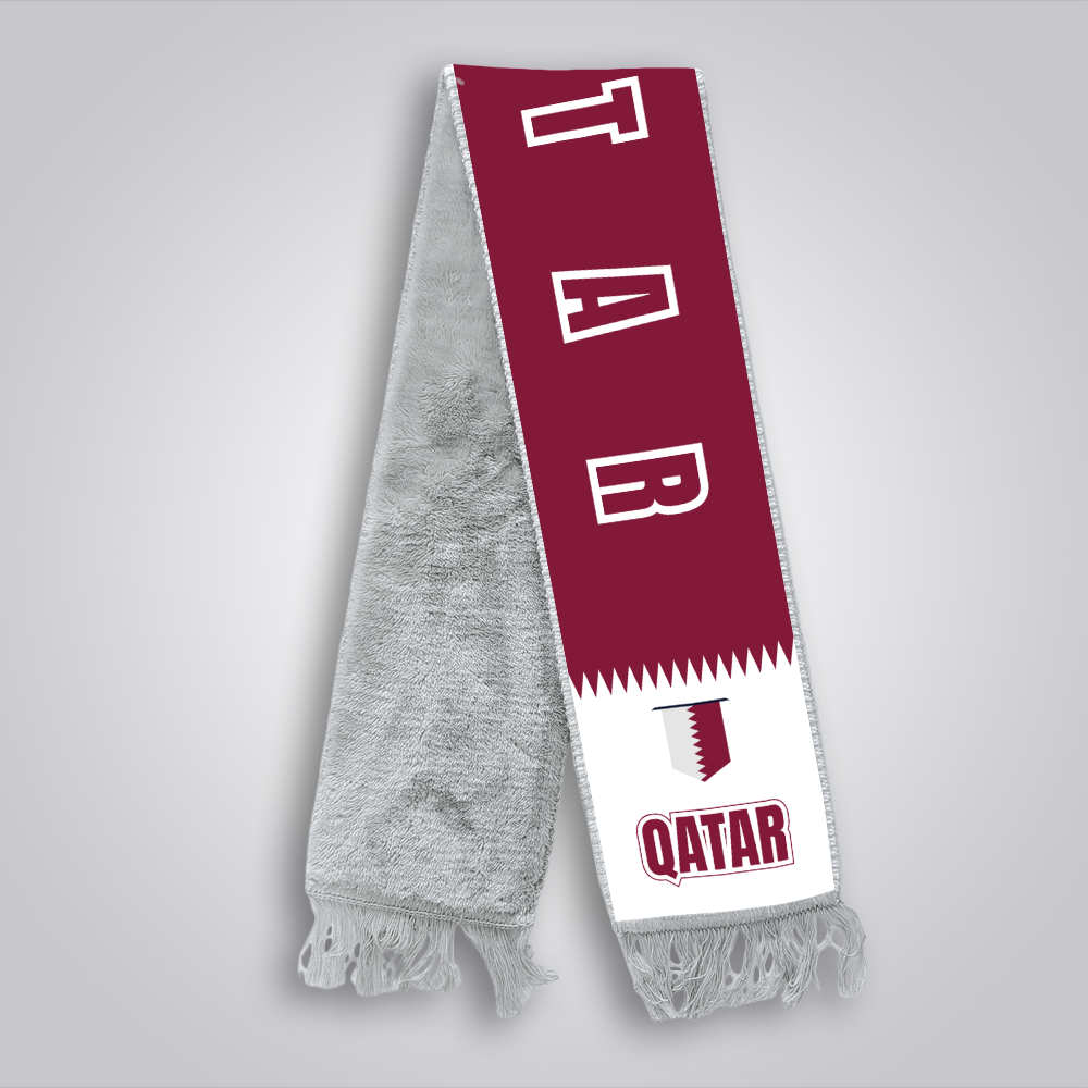 Football World Cup Soccer Fan Fringe Scarf | Qatar Football Stadium Supporter Scarf