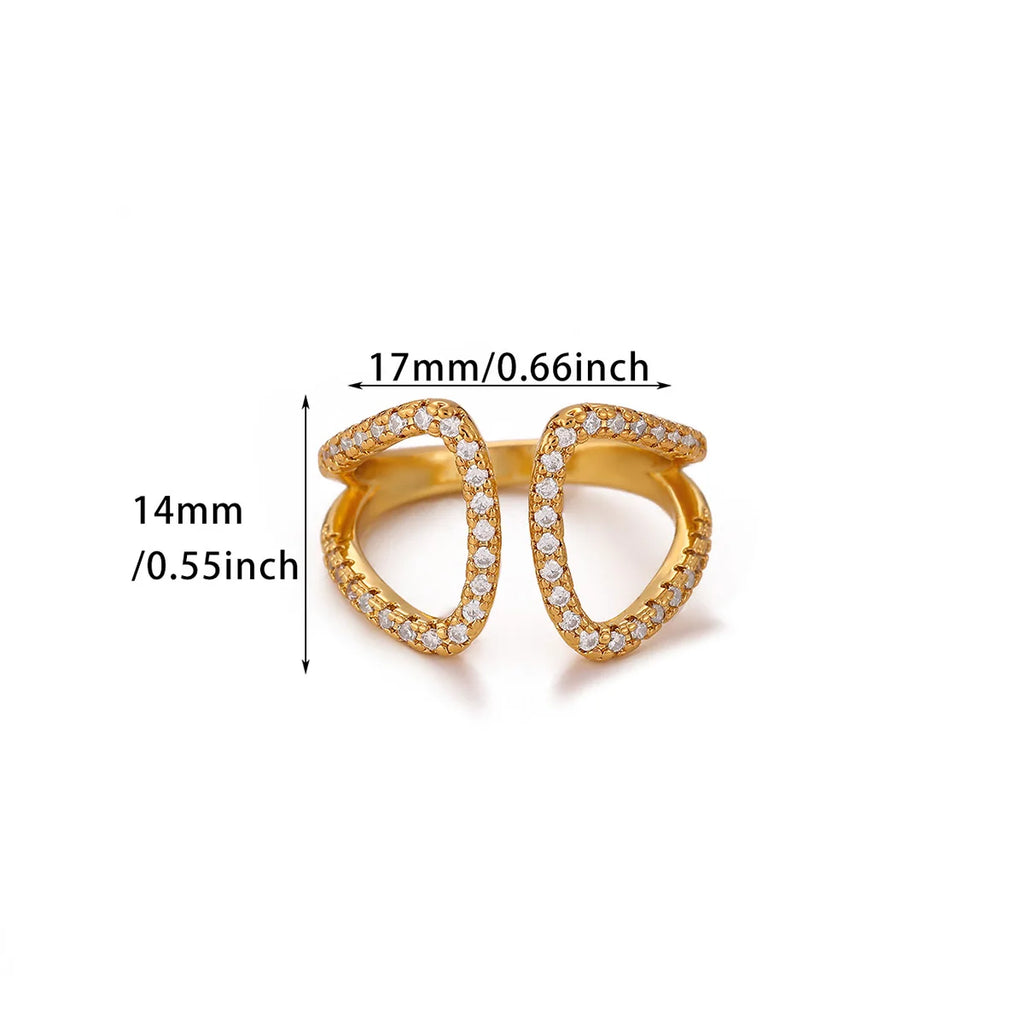 Pink Romantic Rose Rings For Women Elegant Fashion Full Zircon Flower Anillos Gold Color Jewelry Valentine's Day Wife Mama Gift