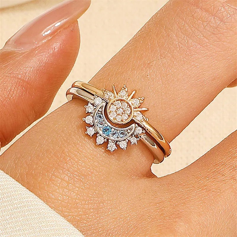 New Flower Ring for Women Simple Temperament Party Fashion Trendy Charm Waterproof Jewelry Gifts Wholesale