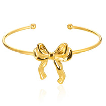 2026 Elegant Cuff Bracelet For Women Double Flower Fashion Bangles Gold Color Stainless Steel Jewelry Summer Waterproof Her Gift