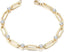 Gold Bracelets for Women Dainty 14K Gold Plated  Cubic Zirconia Paperclip Chain Bracelet Trendy Jewelry