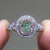 Luxurious Silver Ring for Women with Pink Zirconia Gemstones Fashionable Jewelry