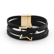 Leather Bracelets For Women 2024 Fashion Bracelets & Bangles Elegant Multilayer Wide Wrap Bracelet Female Jewelry Gift