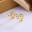 Bow Hoop Earrings for Women Girls, Double Bowknot Huggies Ear Jewelry
