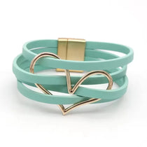 Leather Bracelets For Women 2024 Fashion Bracelets & Bangles Elegant Multilayer Wide Wrap Bracelet Female Jewelry Gift