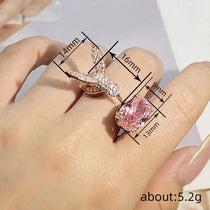 European and American Exaggerated Bird Ring for Women with Adjustable and Fresh Opening, Elegant and Unique Jewelry Accessories