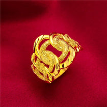 Women's Woven Pattern Gold Tone Open Adjustable Ring Fashion Jewelry For Daily Wear Party Date Gift 5 Optional Styles For Female