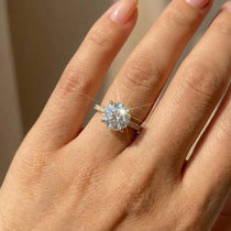 925 Sterling Silver Gorgeous Shiny Zircon Round Rings for Women Anniversary Marry Luxury High Quality Fine Jewelry Gift