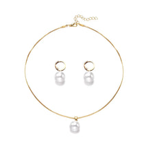 '2 Pieces Of Round Pearl Jewelry Set, Earrings, Pendants, Necklaces, Ladies' Exquisite And Fashionable Wedding Jewelry Set,Gifts