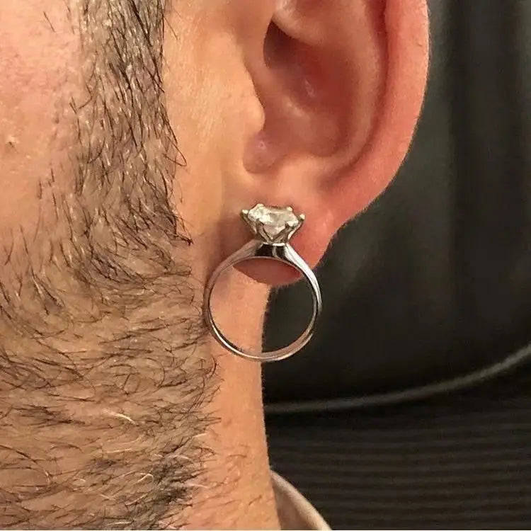 Luxury Yet Stylish Jewelry with A Design Sense Ring and Earrings A Dual-purpose Jewelry That Can Be Used As Earrings or Rings Main image