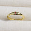 Rose Red Zircon Rings For Women Minimalism 18K Gold Plated Finger Dainty Jewelry Valentine Gifts For Girlfriend anillos mujer
