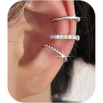 Ear Cuff Earrings for Women Non Piercing 14K Gold Plated Trend Cubic Zirconia Earrings Daily Wear Jewelry