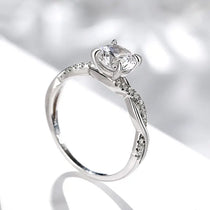 Wedding Ring For Women |Gold Plated Two-color Diamond Ring |  Engagement Ring
