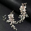 Elegant Floral Earrings for Women Pearl & Crystal Bridal Jewelry - Bohemian Wedding Accessories - Luxury Everyday To Formal Wear