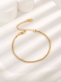 Bracelets for Women 18K Gold Plated Stainless Steel Women Cute Gold Plated for Women Waterproof Beach Jewelry Gift for Teen