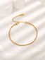 Bracelets for Women 18K Gold Plated Stainless Steel Women Cute Gold Plated for Women Waterproof Beach Jewelry Gift for Teen