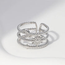 New Flower Ring for Women Simple Temperament Party Fashion Trendy Charm Waterproof Jewelry Gifts Wholesale