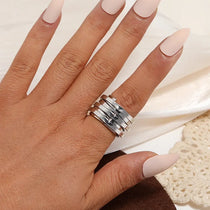 Multi Layer Wide Ring for Women Minimalist Medium-Sized Rings
