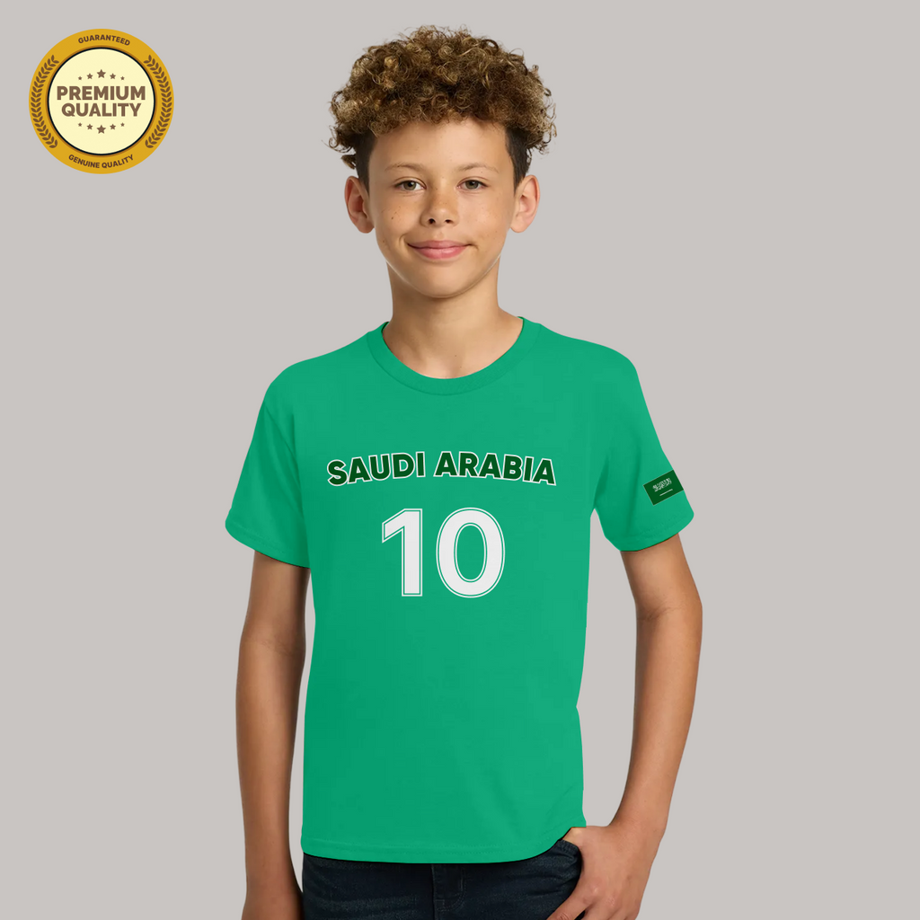 Saudi Arabia Soccer Fan T-Shirt For Boys/Youth – 2026 Football   TShirt