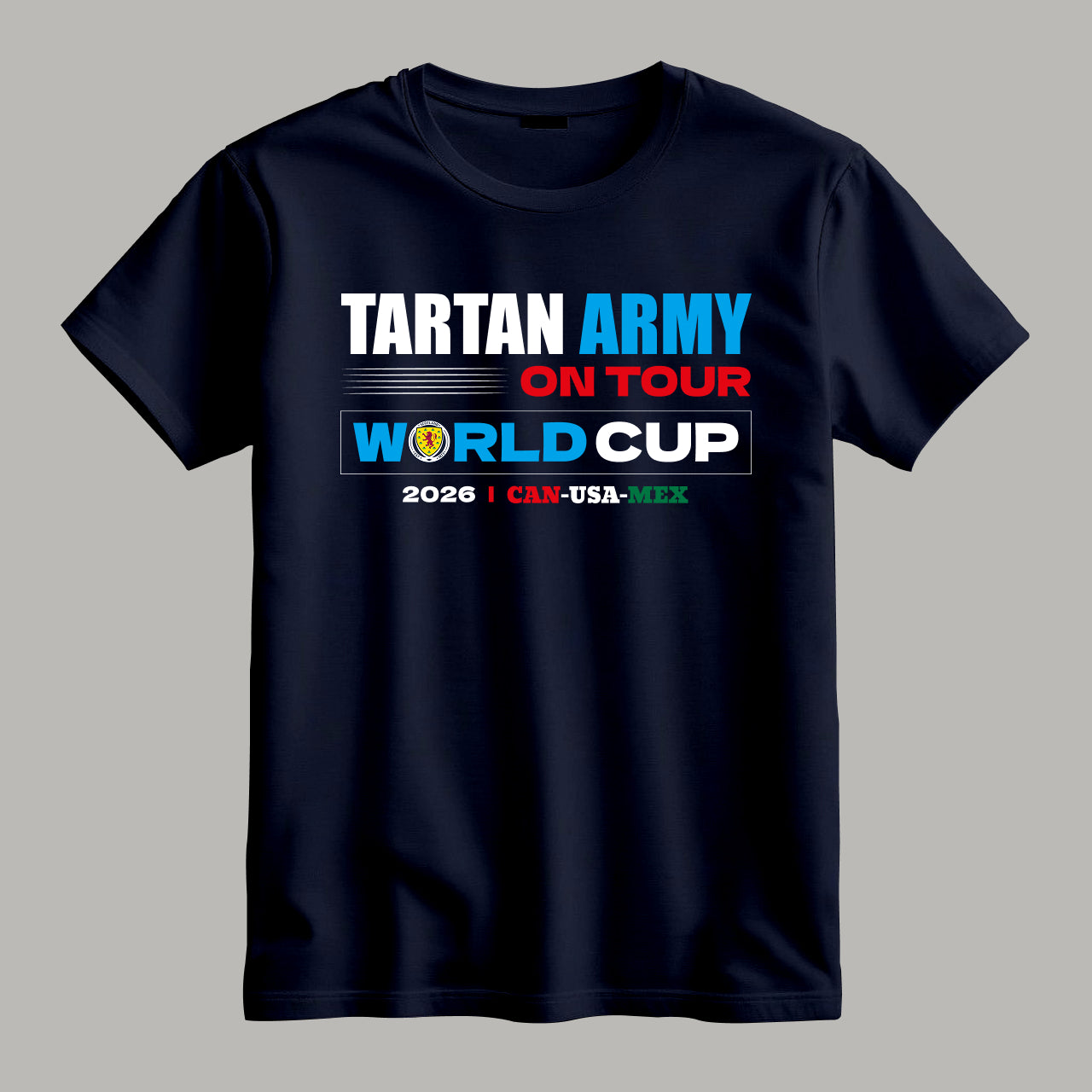 Tartan Army on Tour Scotland 2026 Football T Shirt Main image