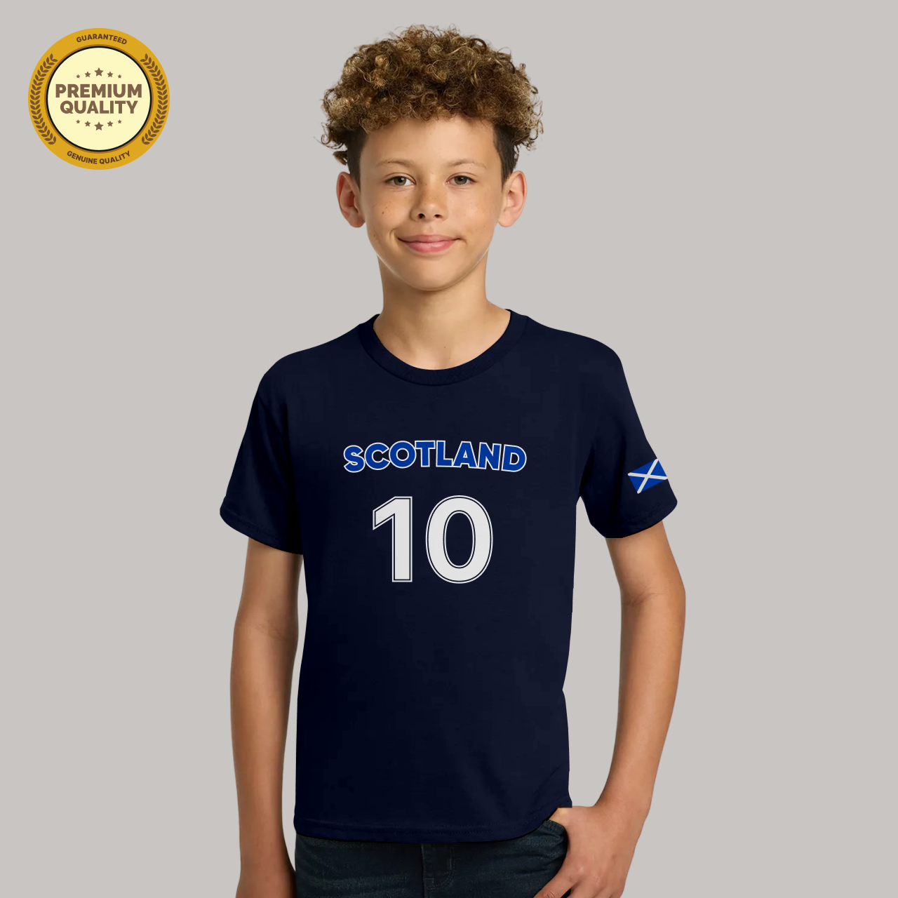 Scotland Football Fan T-Shirt  For Boys/Youth – 2026 Football World Cup TShirt Main image