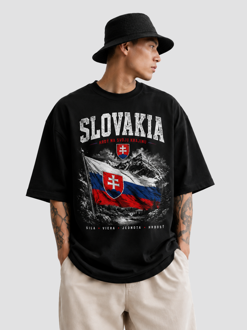 Slovakia Oversized T-Shirt – Country Pride Unisex Graphic Tee