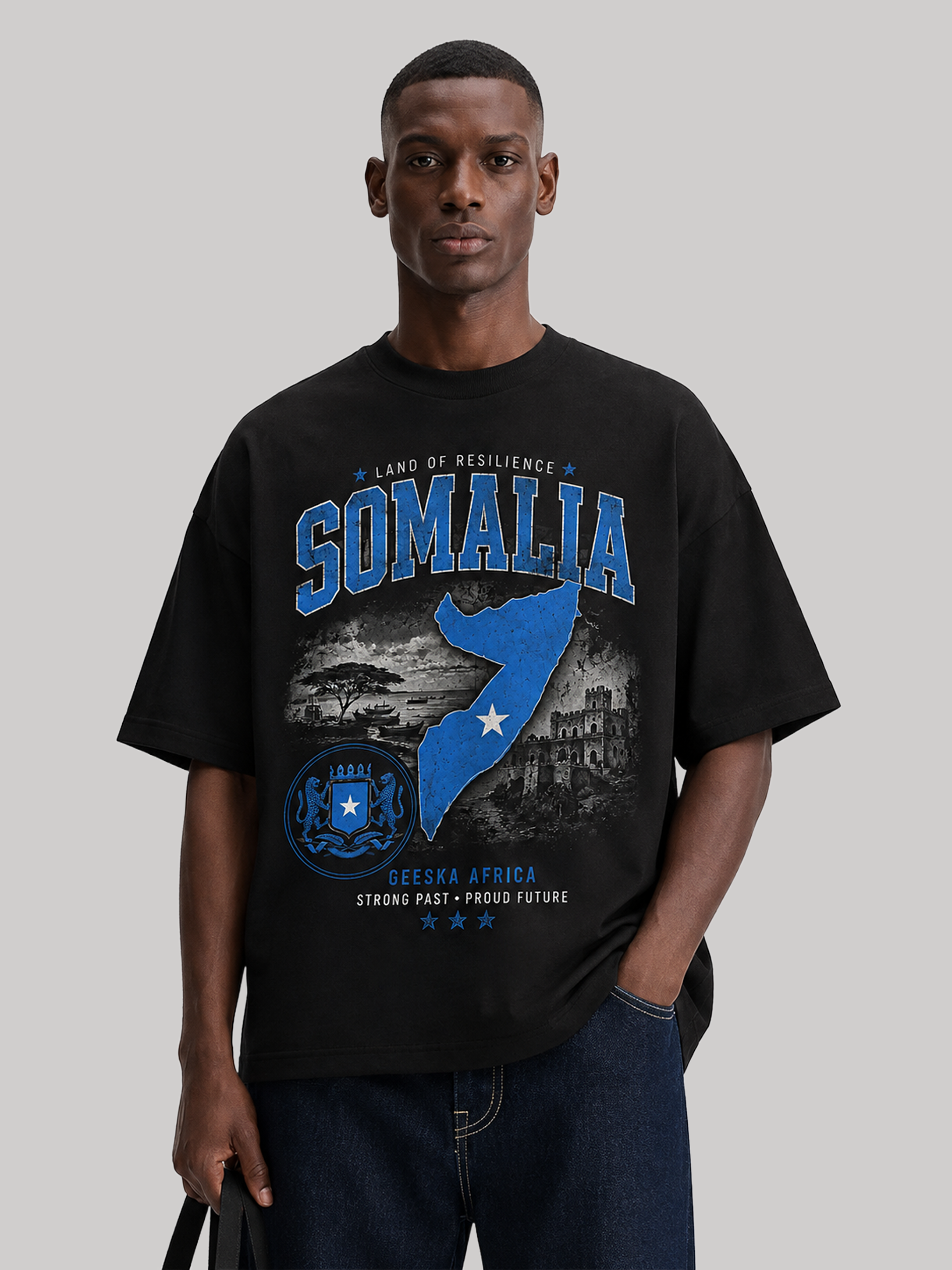 Somalia Oversized T-Shirt – Country Pride Unisex Graphic Tee Main image