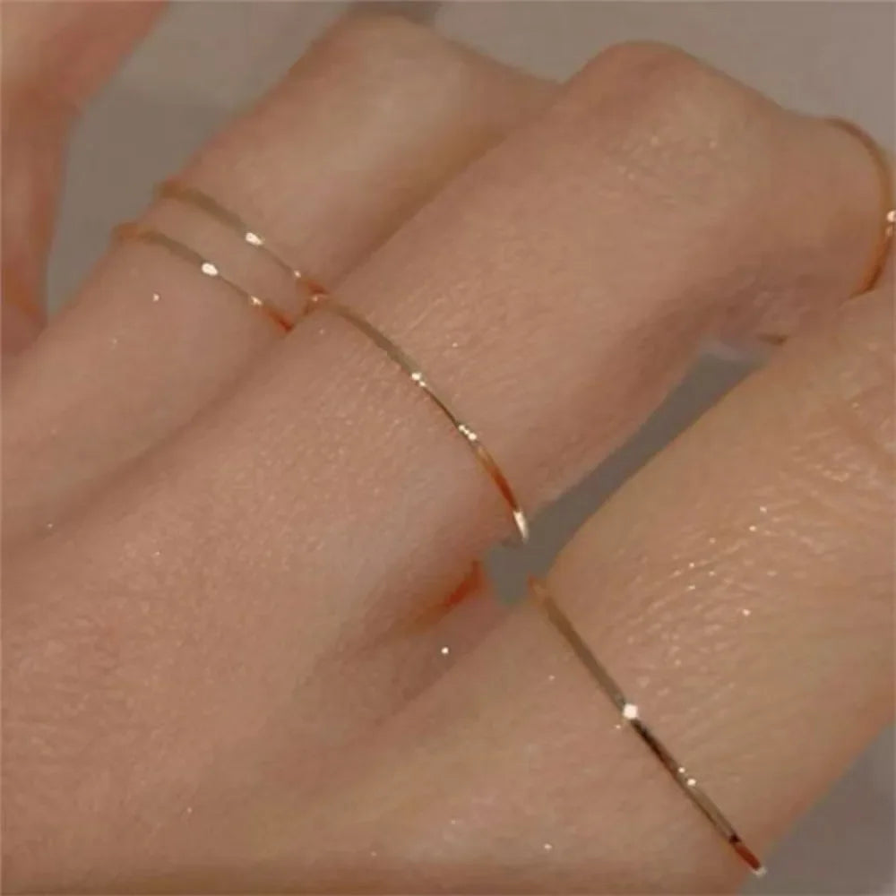 Stainless steel Ring for Women Simple Classic Style  Plating Seamless Fade Resistant Perfect for Daily Wear and Valentine's Day