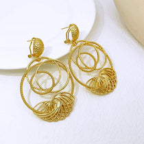 Earrings For Women Luxury  Hollow Out Drop Earrings Wedding Party Gift Women Accessories Daily Wear 2PCS Set