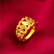 Women's Woven Pattern Gold Tone Open Adjustable Ring Fashion Jewelry For Daily Wear Party Date Gift 5 Optional Styles For Female