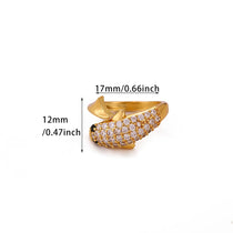 Pink Romantic Rose Rings For Women Elegant Fashion Full Zircon Flower Anillos Gold Color Jewelry Valentine's Day Wife Mama Gift