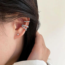 Ear Cuff Earrings for Women Non Piercing 14K Gold Plated Trend Cubic Zirconia Earrings Daily Wear Jewelry