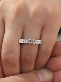 925 Sterling Silver Round Zircon Shiny Gorgeous Rings For Women Engagement Wedding High Quality Fine Jewelry