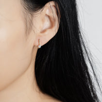 18K gold earrings for women, 10-point earrings, simple style, wedding moissanite PT950, platinum gift earrings