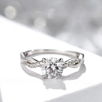 Wedding Ring For Women |Gold Plated Two-color Diamond Ring |  Engagement Ring