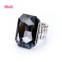 Personality Elegant Big Ring for Women 7 Colors Big Resin Stone Fashion Elastic Stretch Finger Rings Jewelry Christmaswholesale