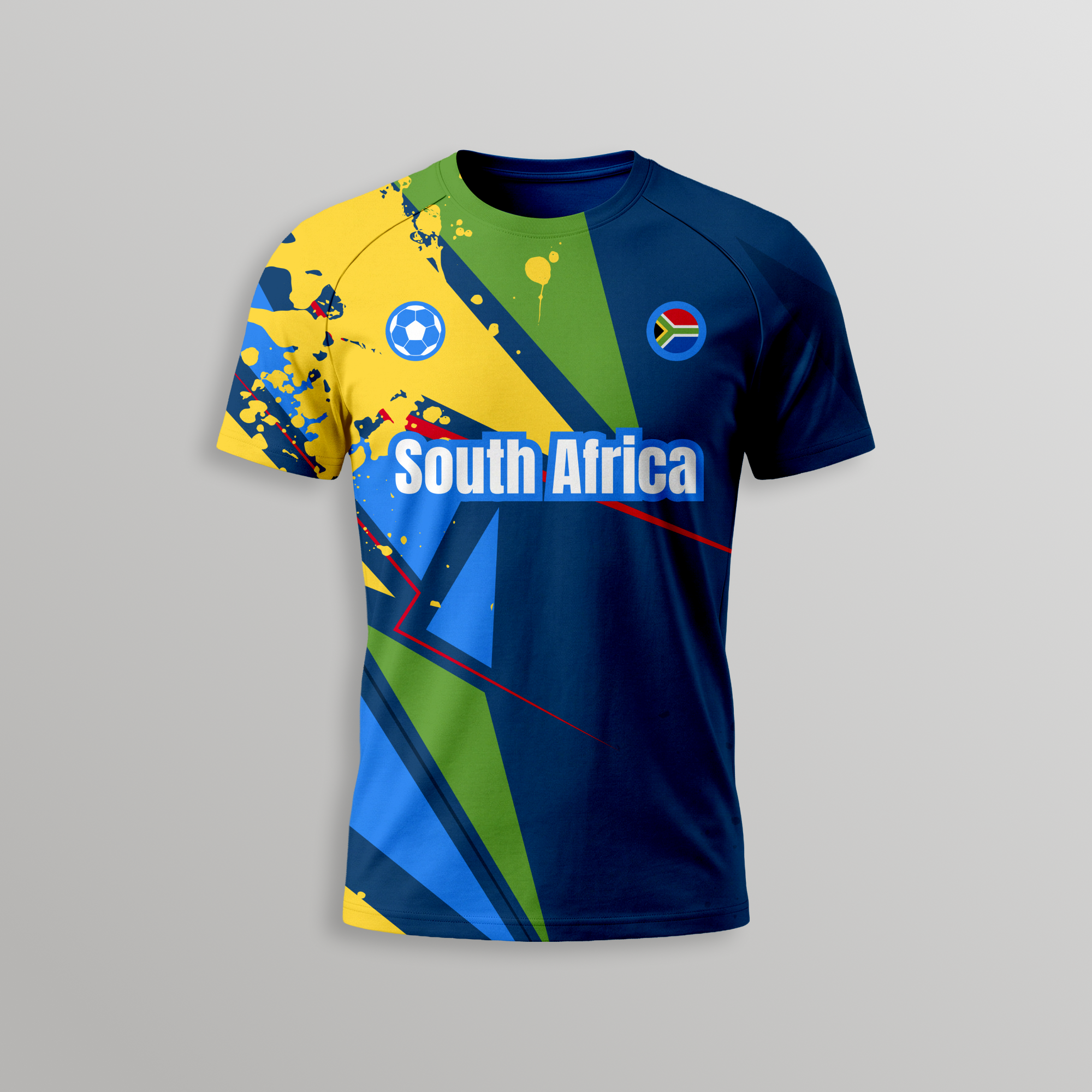 South Africa Football T-Shirt - Dry Fit T Shirt Main image