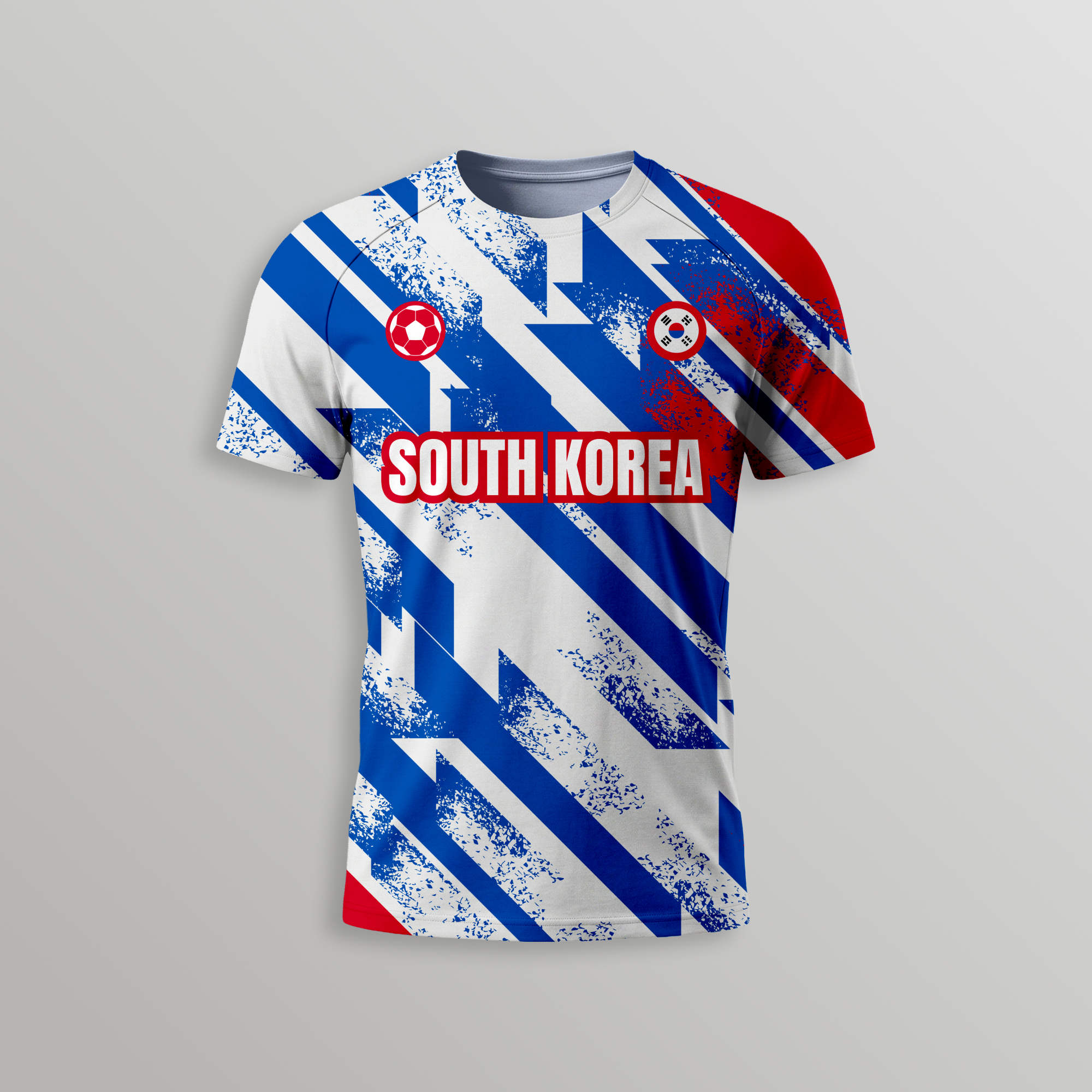South Korea Football T-Shirt - Dry Fit T Shirt