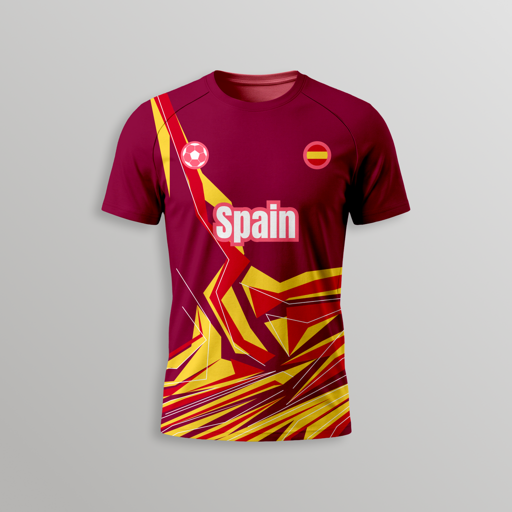 Spain Football Unisex T-Shirt - Dry Fit T Shirt