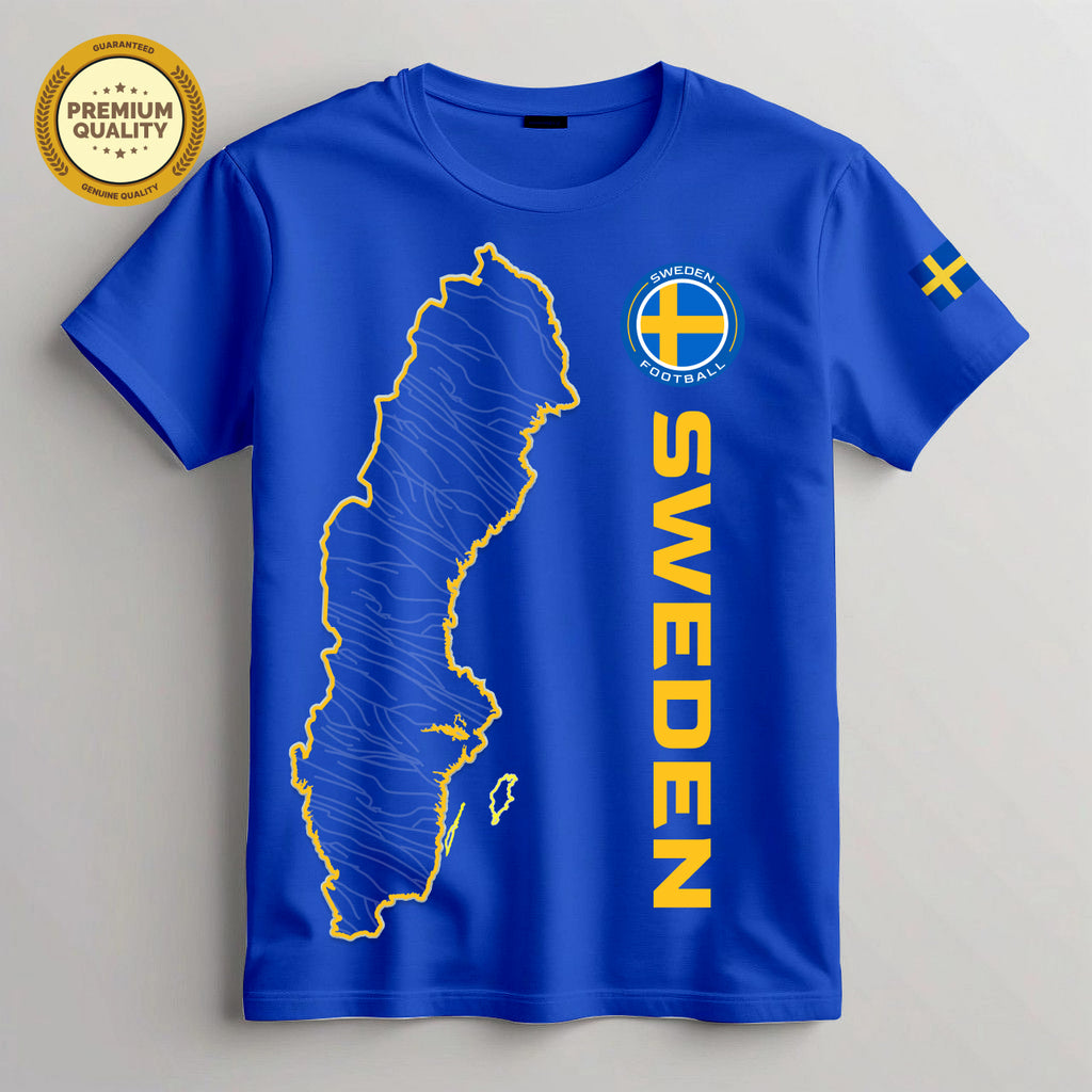 Sweden Soccer 3D T-Shirt – Unisex T-Shirts