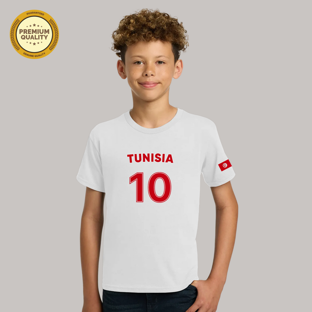 Tunisia Soccer Fan T-Shirt For Boys/Youth – 2026 Football   TShirt
