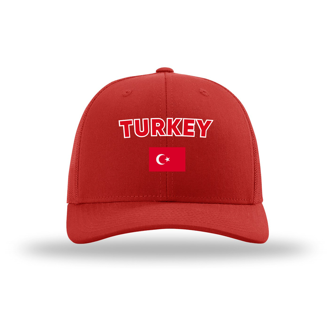 Turkey Country Flag Cap - Football/Basketball Fan Cap Main image