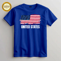 USA United States Of American Flag Print T-Shirt for Men & Women