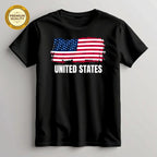 USA United States Of American Flag Print T-Shirt for Men & Women