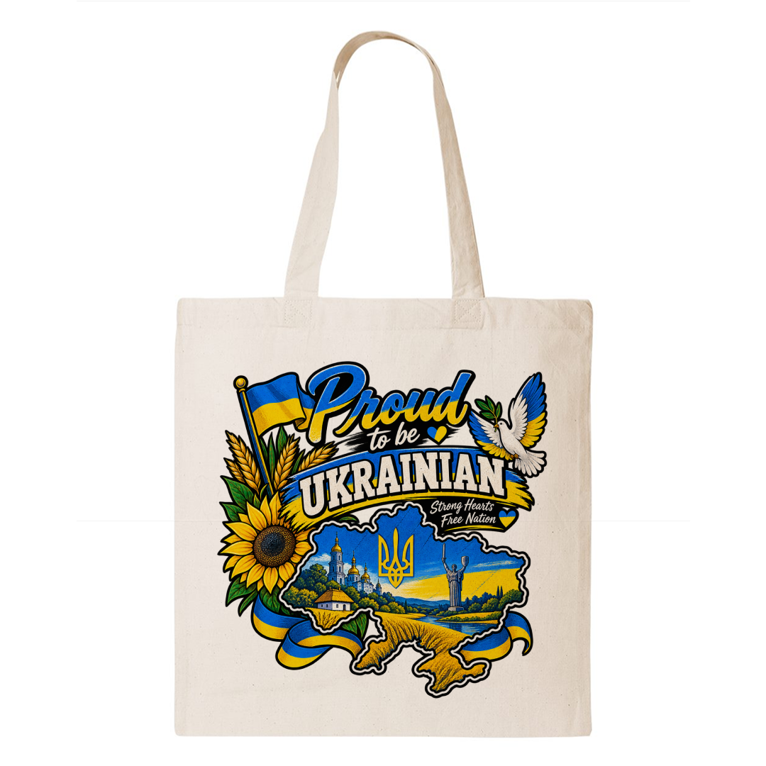 Ukraine Heritage Graphic Tote Bag – Country Pride Canvas Tote Main image