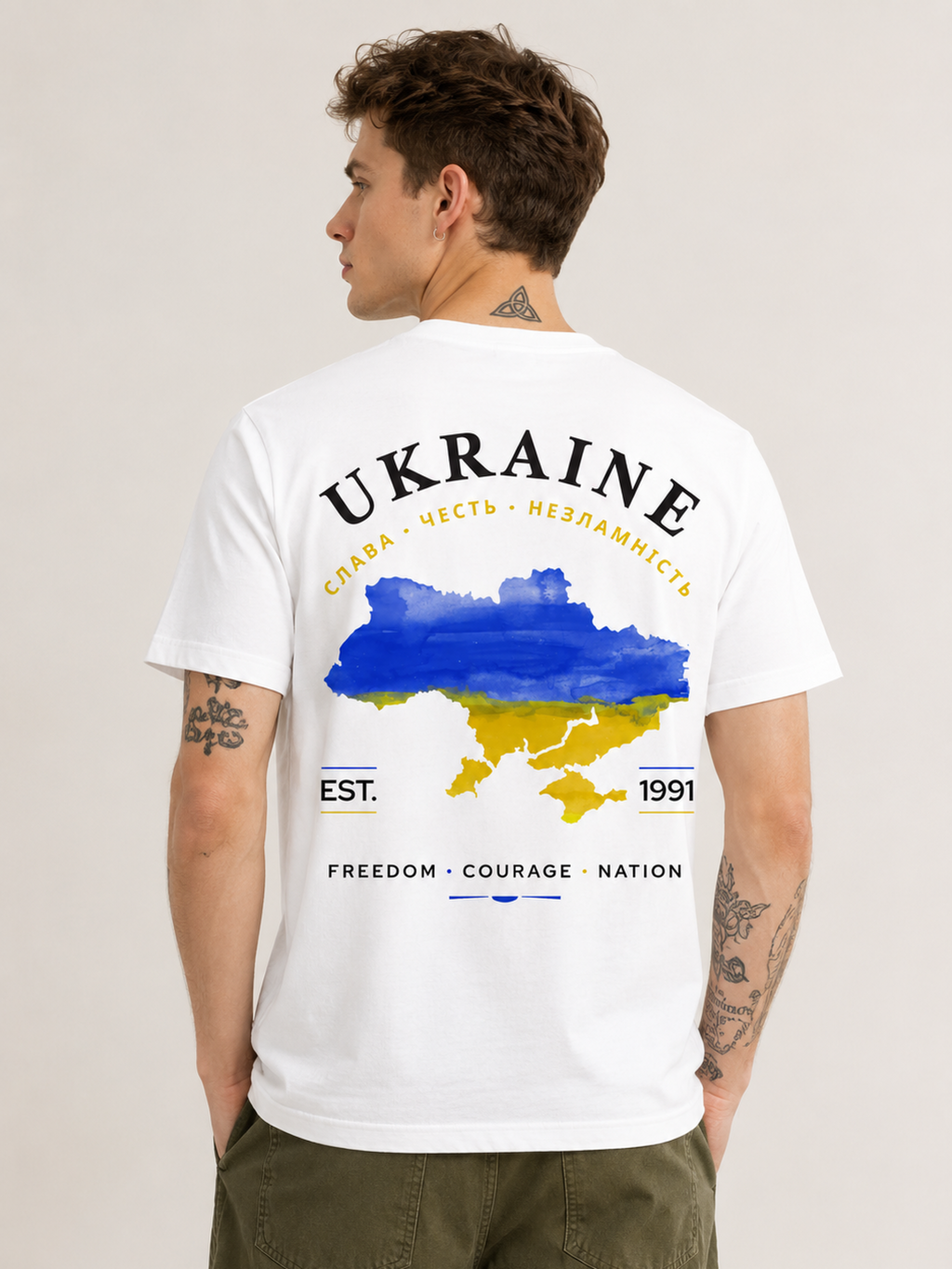 Ukraine Graphic Tee – Unisex Country Pride T-Shirt