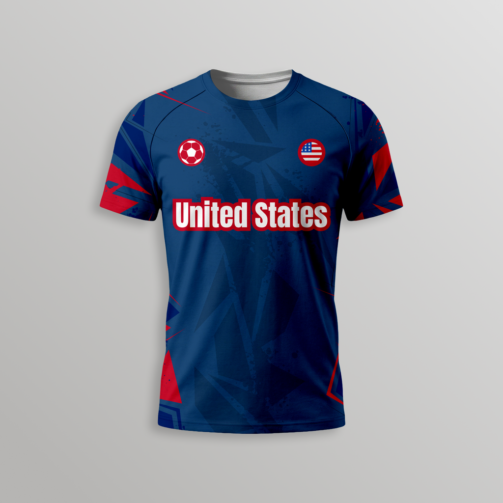 United States Football T-Shirt - Dry Fit T Shirt